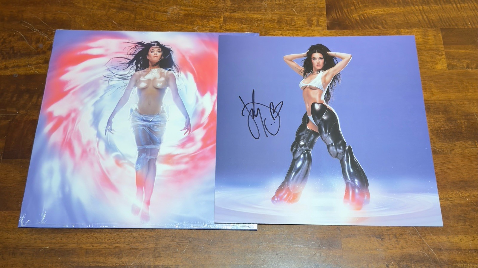 Katy Perry Signed Pearl Vinyl Record LP Rare Katy Perry Signed Pearl Vinyl Record LP Rare
