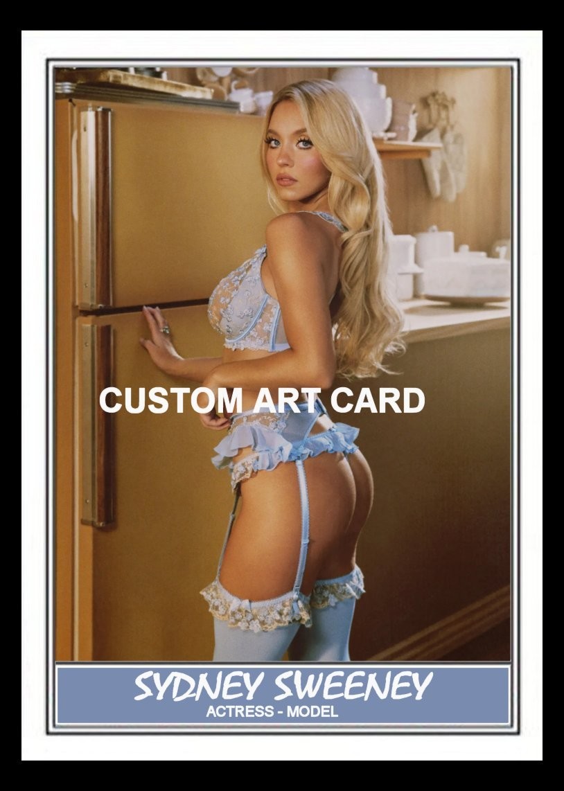 Sydney Sweeney Art Card Blank Back New Sydney Sweeney Art Card Blank Back New