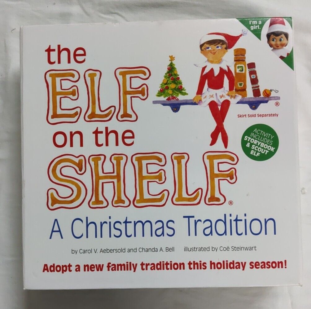 The Elf On The Shelf A Christmas Tradition And The Girl Elf Doll with Book