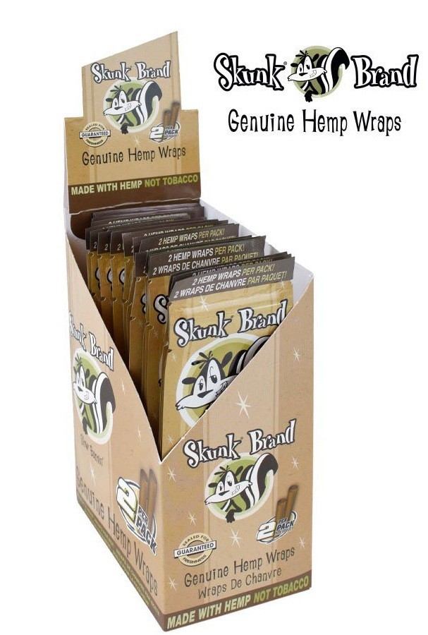New Sealed Box of SKUNK BRAND NATURAL HMP WRAPS/2 Per Pack/25 Packs/50 total New Sealed Box of SKUNK BRAND NATURAL HMP WRAPS/2 Per Pack/25 Packs/50 total