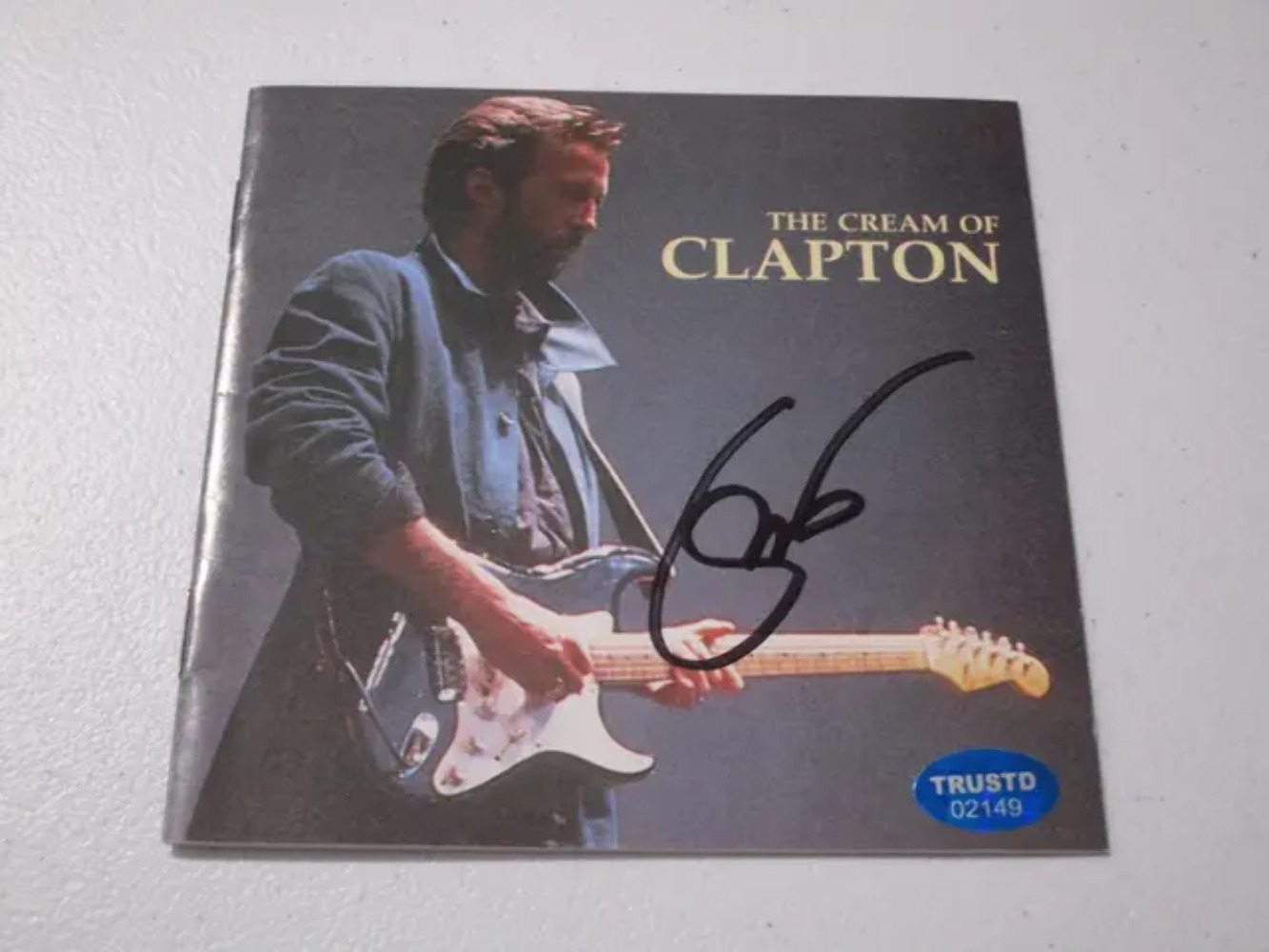 Eric Clapton signed autographed CD incert TAA COA 149
