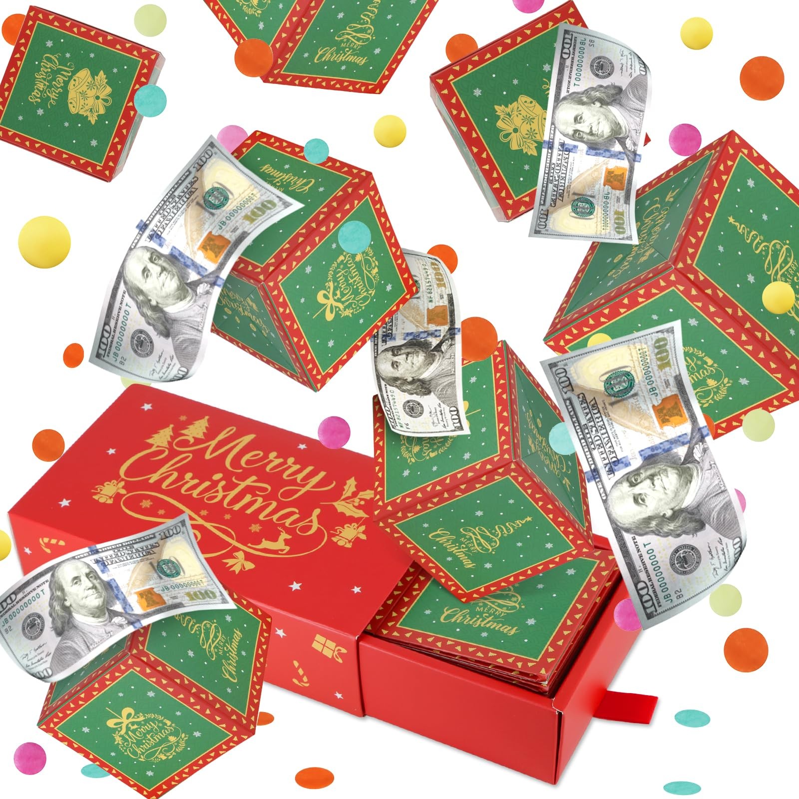 Christmas Surprise Gift Box Explosion for Money - DIY Pop Out Folding Bounce ... Christmas Surprise Gift Box Explosion for Money - DIY Pop Out Folding Bounce ...