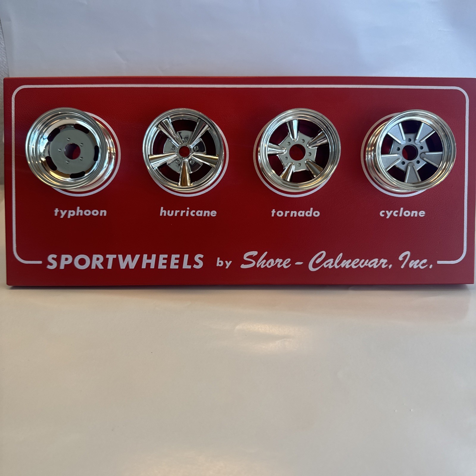 Vintage 1960 SPORTSWHEELS Display -12.5" X 5.5" IN THE ORIGINAL BOX