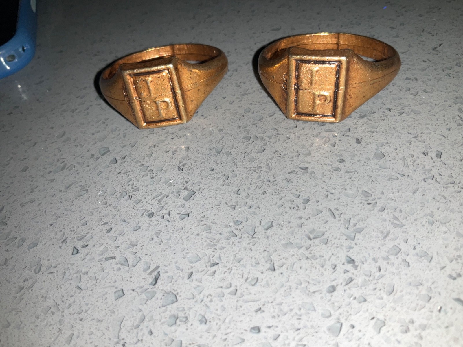 Johann Petursson Souvenir Rings Vintage 2 in lot Johann Petursson Souvenir Rings Vintage 2 in lot