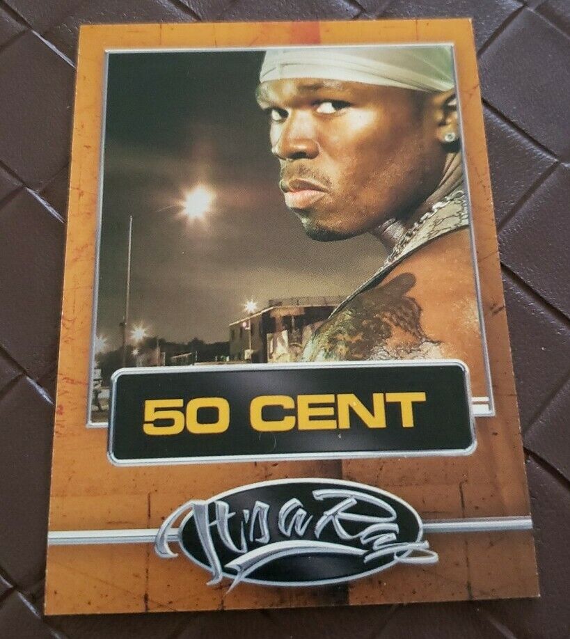 Vintage 2001 50 CENT It's a Rap Promo Rookie RC Trading Card Rapper Musician VTG