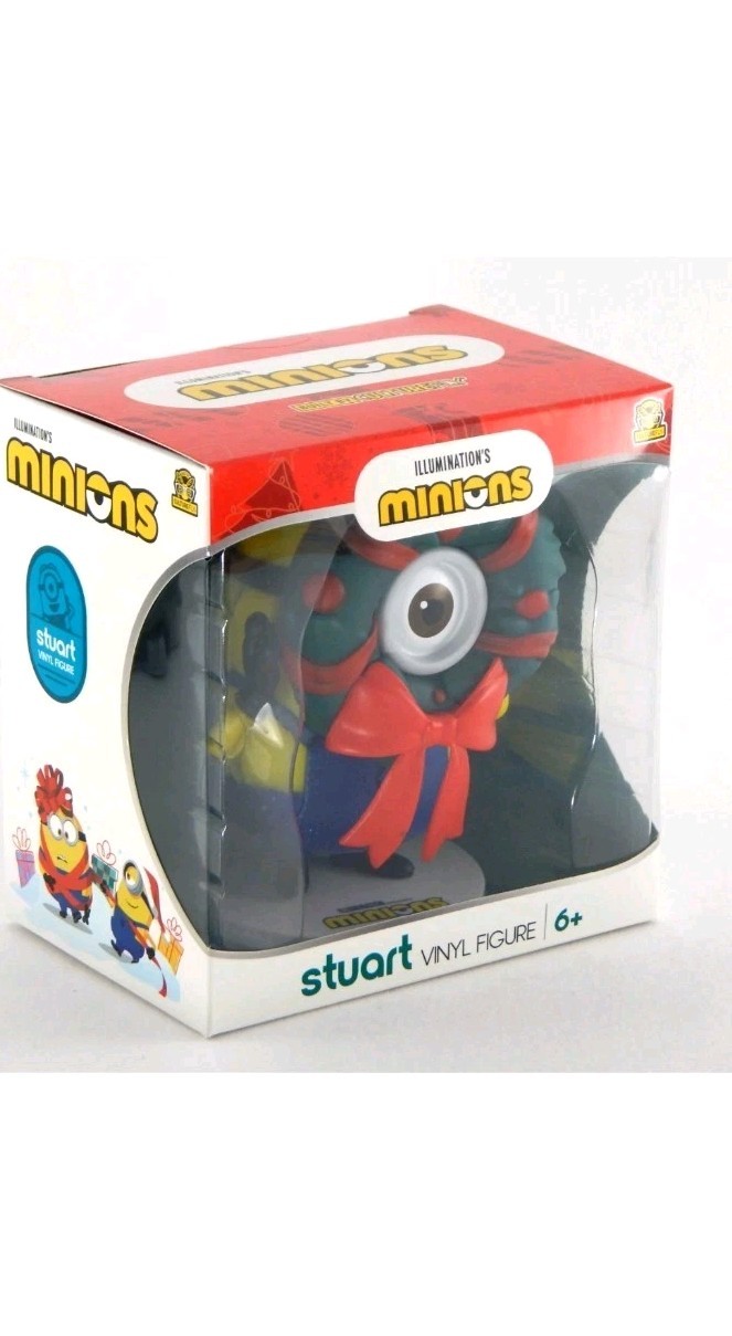 Illumination Minions Bob, and Stuart 4" Vinyl Figure Christmas Despicable Me 2pc Illumination Minions Bob, and Stuart 4" Vinyl Figure Christmas Despicable Me 2pc