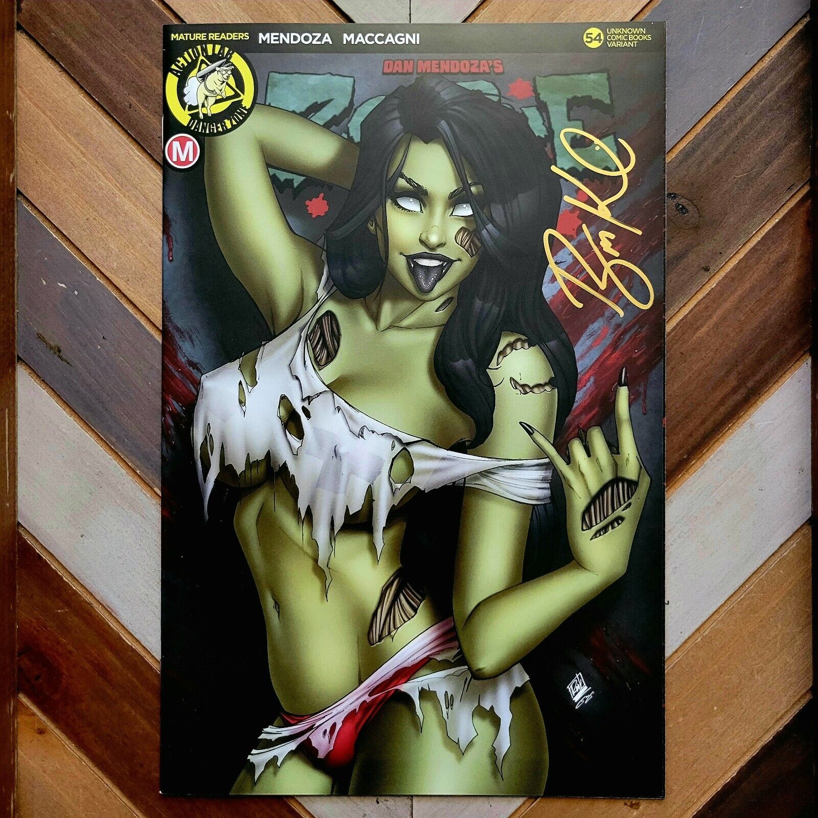 ZOMBIE TRAMP #54 NM (Danger Zone 2018) KINCAID Signed UNKNOWN COMICS High-Grade