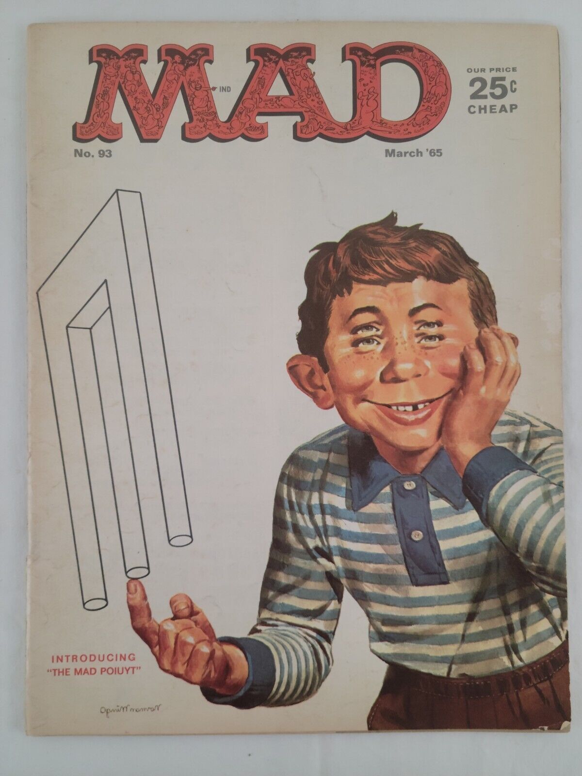 MAD Magazine #93 March 1965 Introducing The Mad Poiuyt Excellent Copy Neuman