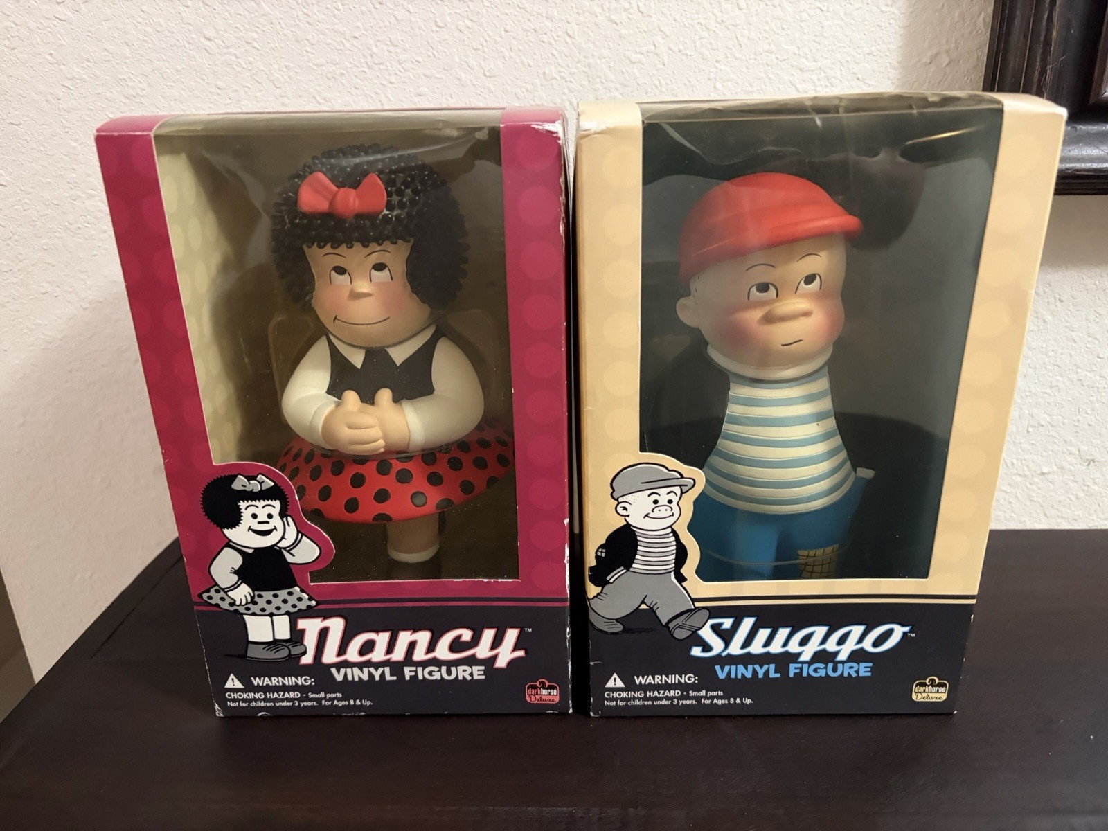 Vintage Nancy & Sluggo Vinyl Figures ~ Rare 2006 ~ Comic Strip Characters Vintage Nancy & Sluggo Vinyl Figures ~ Rare 2006 ~ Comic Strip Characters