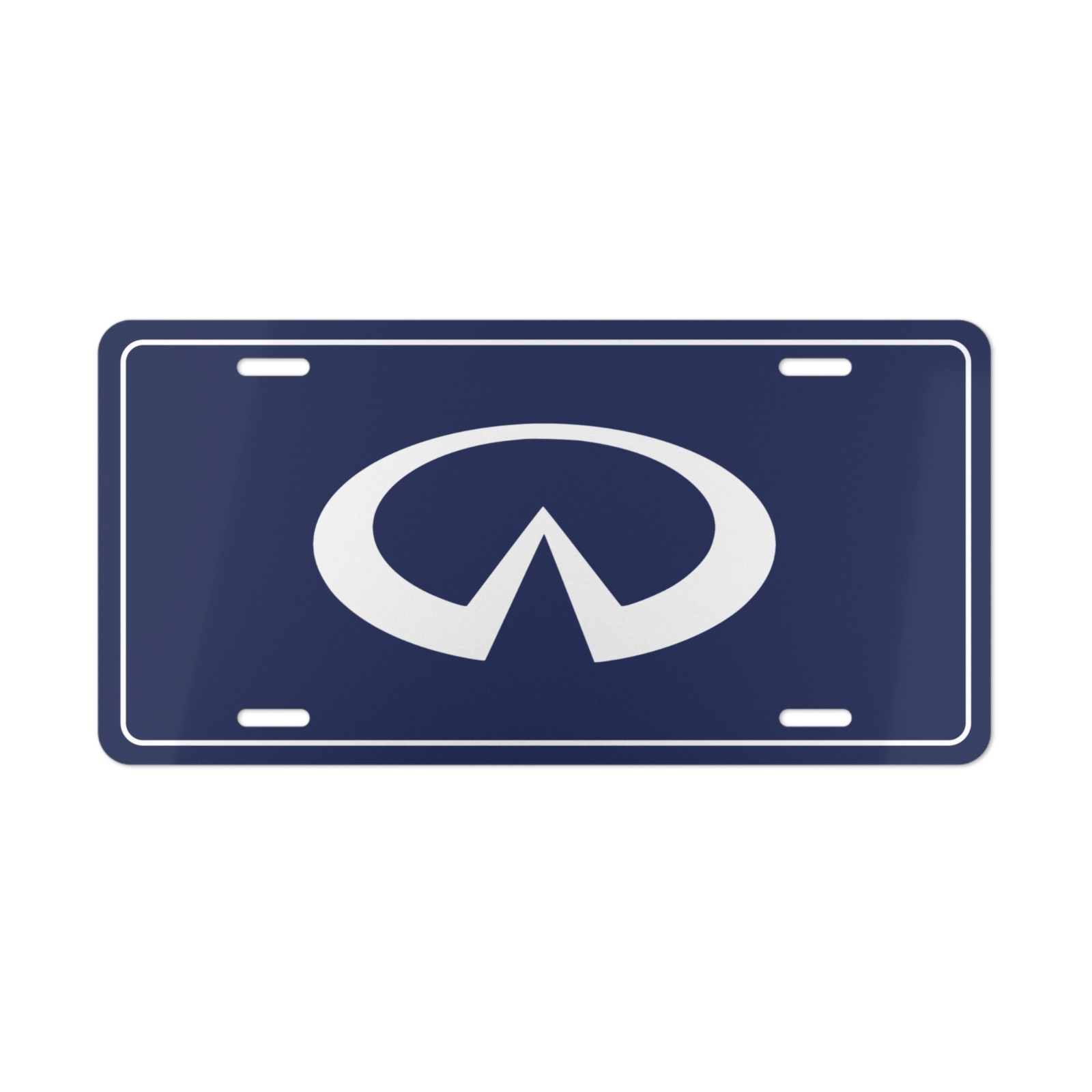 Infiniti Emblem, License Plate Auto Car Tag Metal Aluminum (Vanity Plate)
