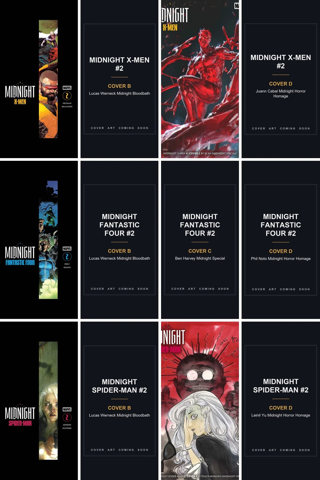 Marvel Midnight Universe #2 Complete 12-Cover Bundle 30% Off PREORDER 11/18 Marvel Midnight Universe #2 Complete 12-Cover Bundle 30% Off PREORDER 11/18