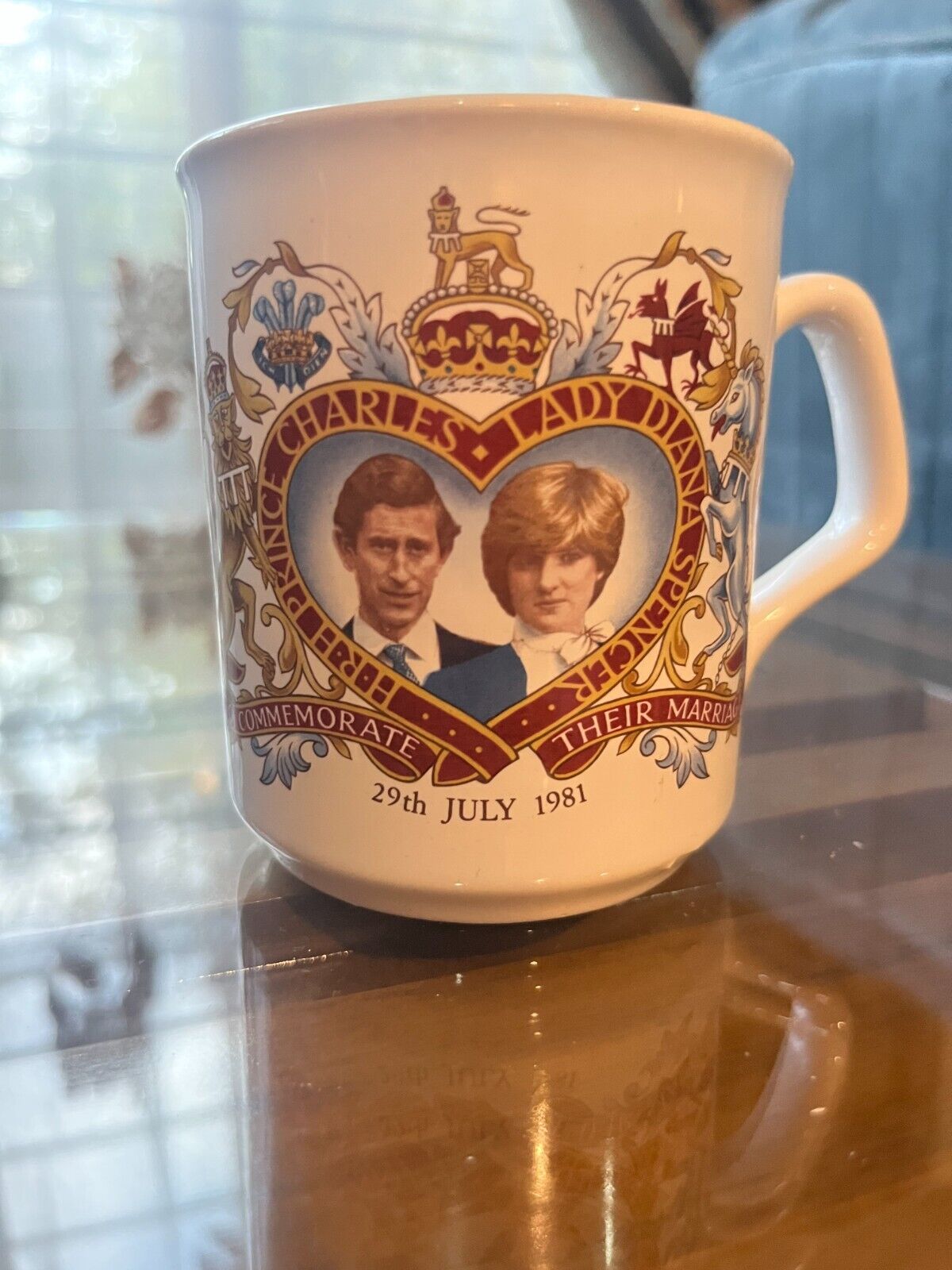 Royal wedding mug Diana Charles antique