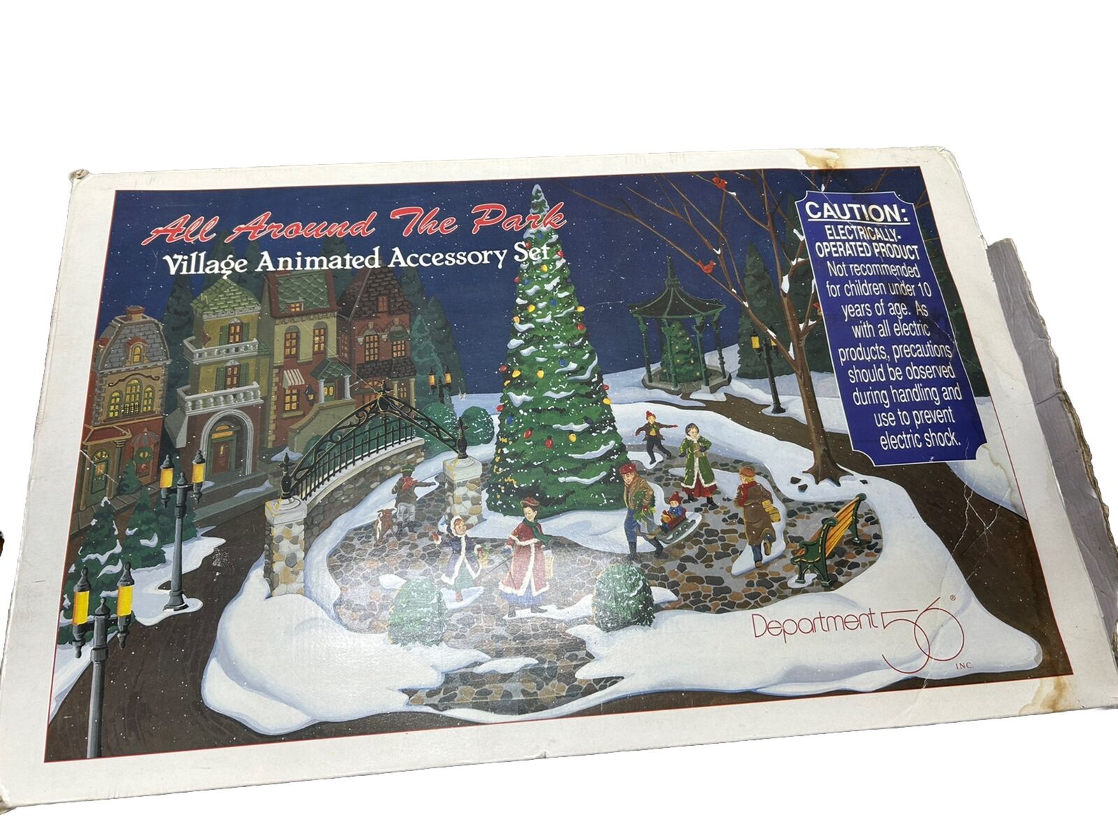 Department 56 All Around the Park Village Animated Set 5247-7 Christmas WORKS