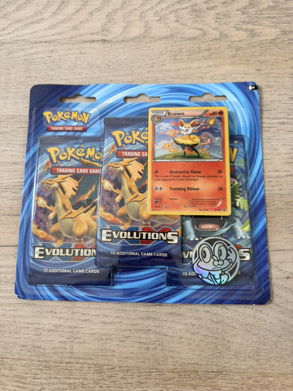 Pokemon 2016 XY Evolutions 3 Pack Blister, Factory Sealed 🔥🔥