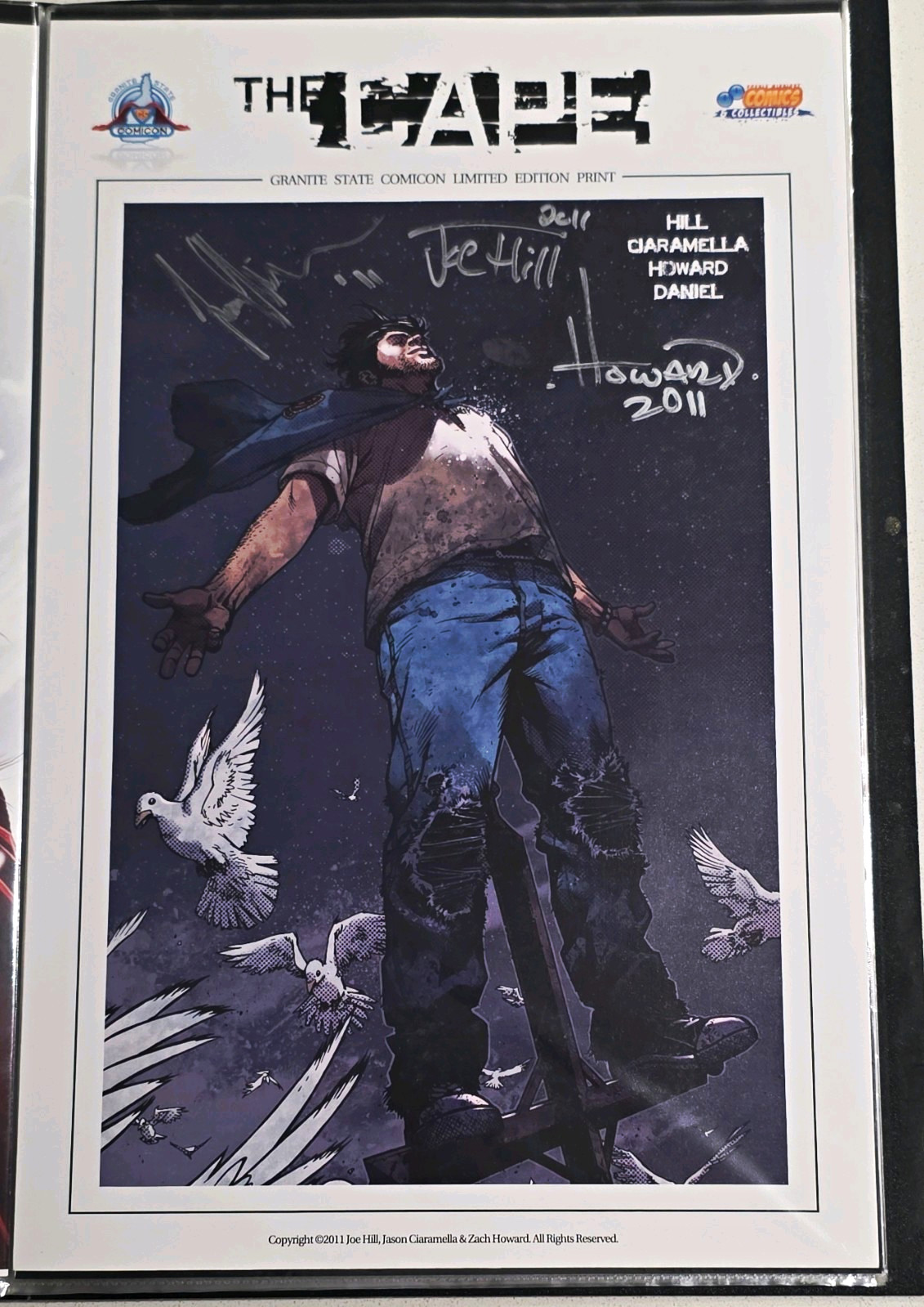 The Cape Limited Edition Signed Print Joe Hill & Zach Howard Granite State 2011 The Cape Limited Edition Signed Print Joe Hill & Zach Howard Granite State 2011