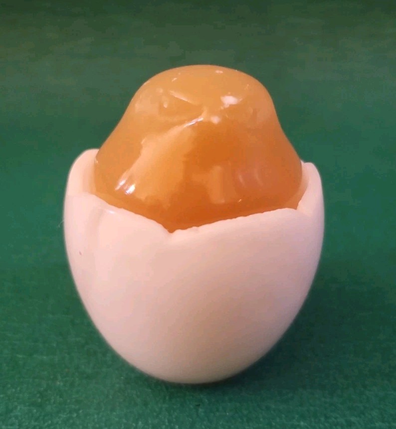 Vintage Stone Polish Newborn Chicken Hatching from Egg Trinket Box, 2" Tall Vintage Stone Polish Newborn Chicken Hatching from Egg Trinket Box, 2" Tall