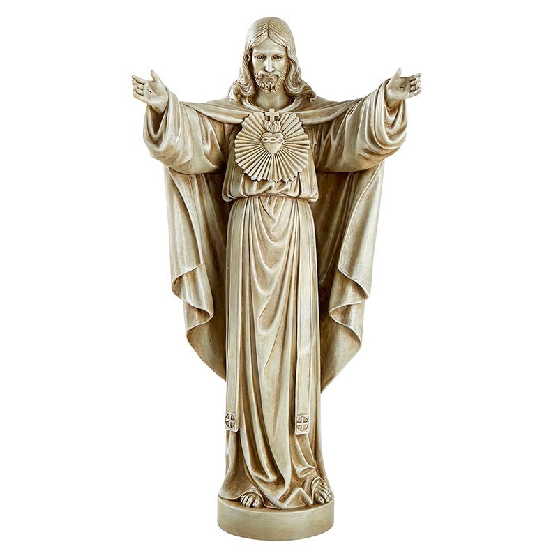 Sacred Heart Of Jesus Statue Stunning Piece Perfect For Garden & Home Decor Sacred Heart Of Jesus Statue Stunning Piece Perfect For Garden & Home Decor