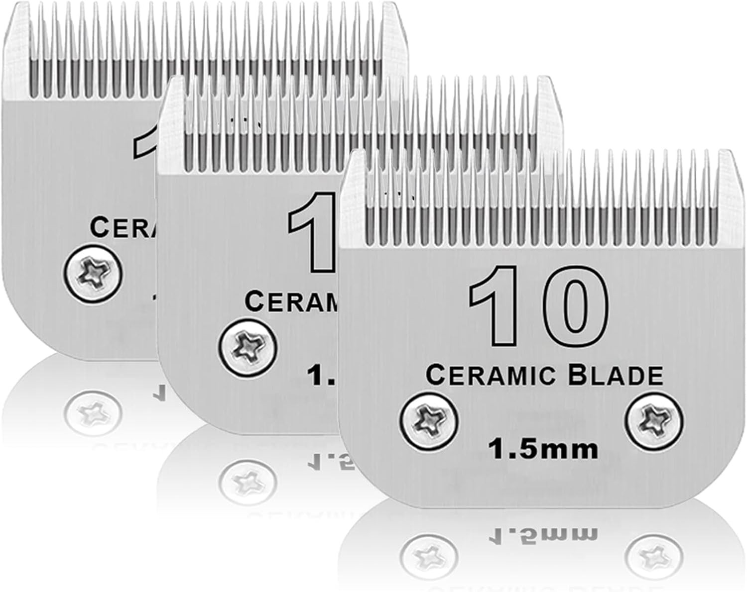 10# Dog Grooming Ceramic Blades,Compatible with Andis,Oster A5,Wahl KM10 10# Dog Grooming Ceramic Blades,Compatible with Andis,Oster A5,Wahl KM10