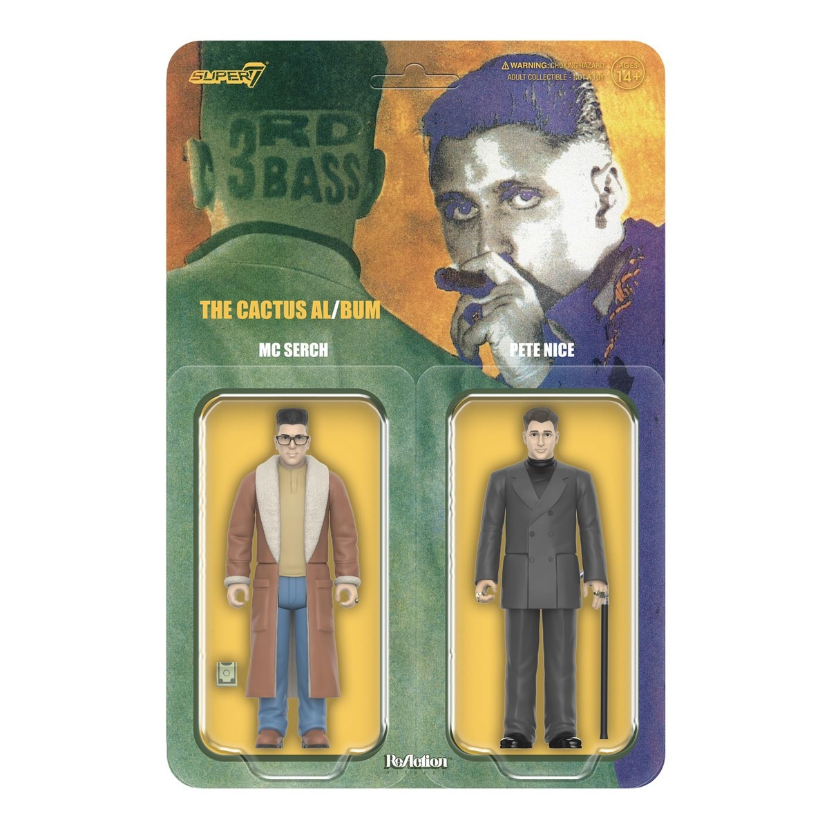 Super7 3rd Bass Pete Nice & M.C. Serch (2 Pack) 3.75" Action Figures Super7 3rd Bass Pete Nice & M.C. Serch (2 Pack) 3.75" Action Figures