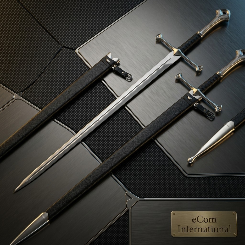 Premium Hand Forged Fantasy Longsword Full Tang Carbon Steel w/ Scabbard Premium Hand Forged Fantasy Longsword Full Tang Carbon Steel w/ Scabbard