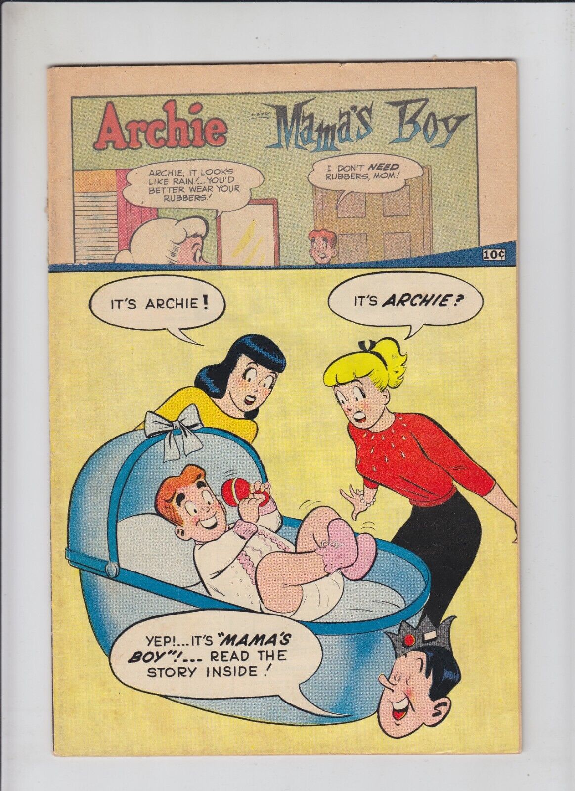 Archie #110 June 1960 Betty & Veronica baby Archie cover Silver Age - low grade