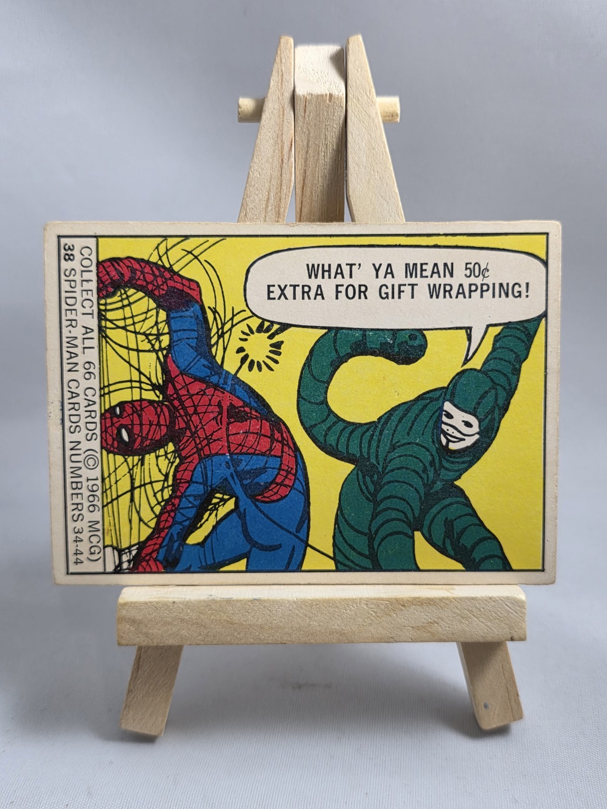 Vintage 1966 Donruss Marvel Super Heroes Spider-Man #38 Card
