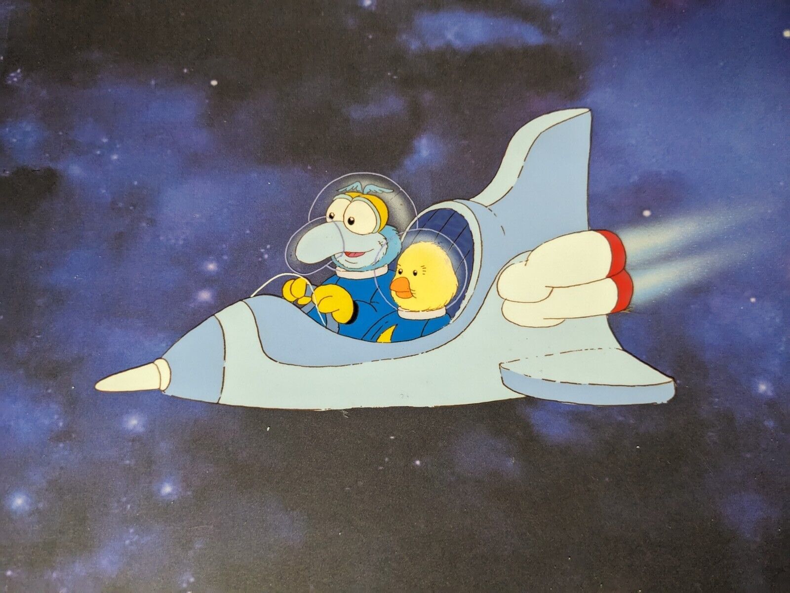 MUPPET BABIES animation cel Vintage Cartoons Background Disney Art 80\'s Lot I10