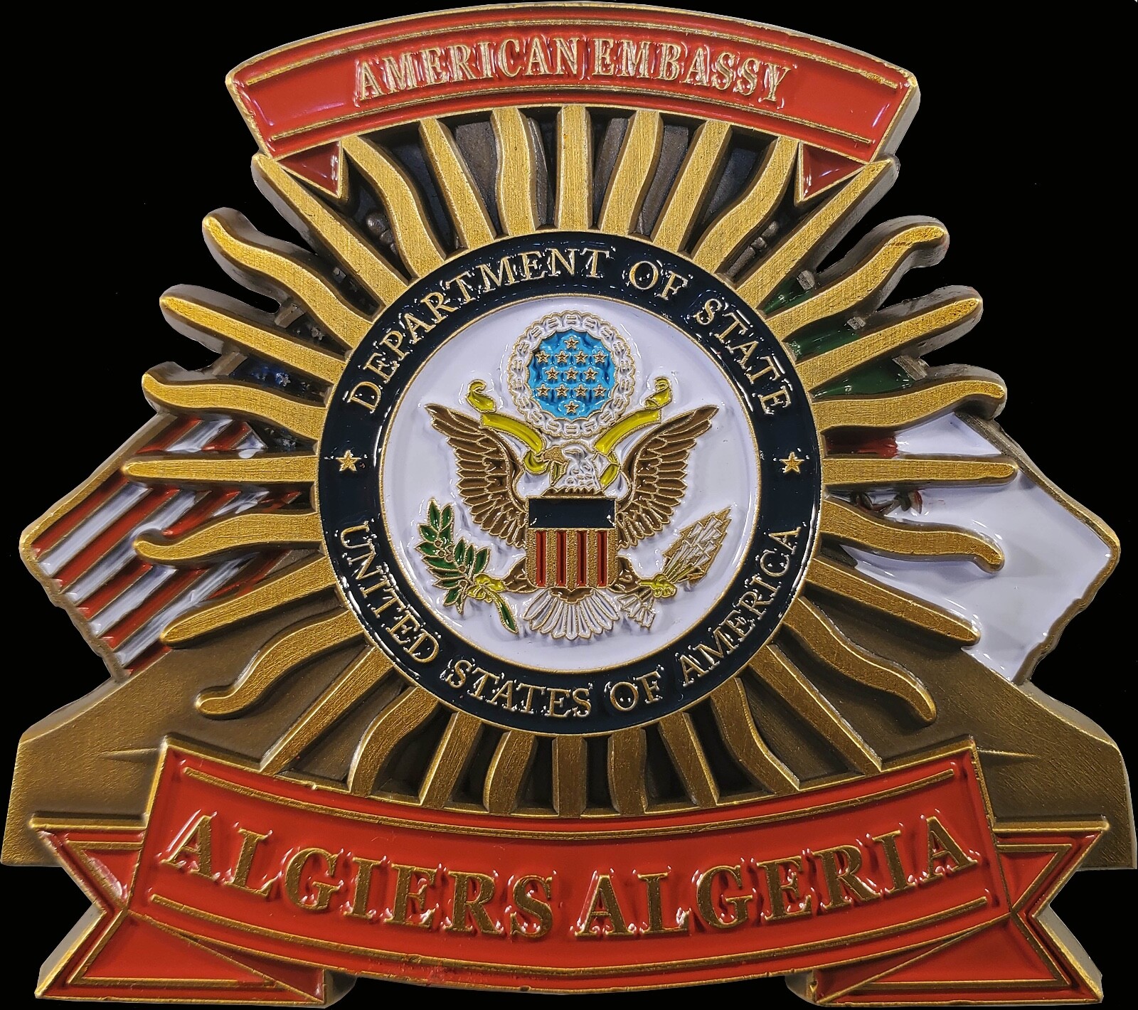  US State Department US Embassy Algiers Algeria Challenge Coin 2"  121
