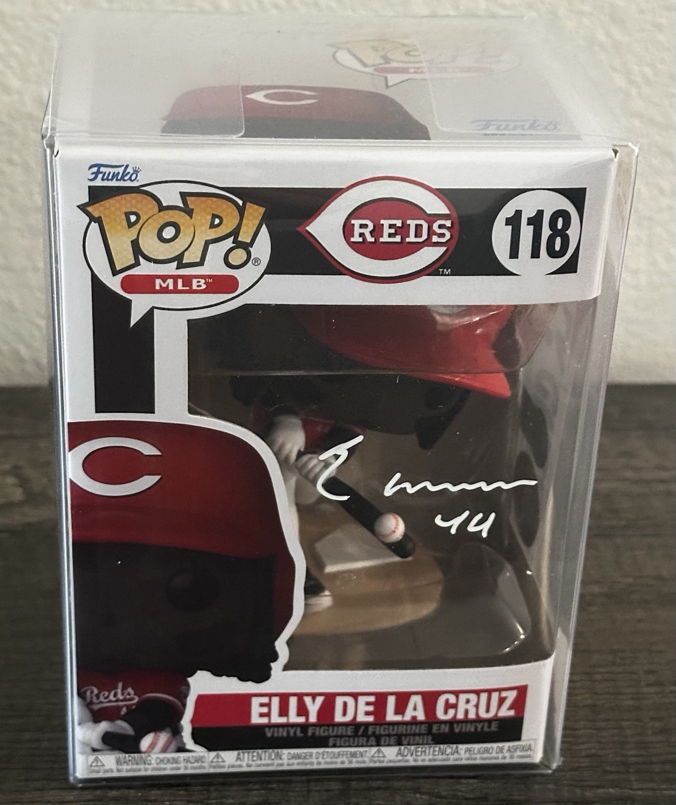 Elly de La Cruz Signed Funko Pop #118 Beckett COA Elly de La Cruz Signed Funko Pop #118 Beckett COA