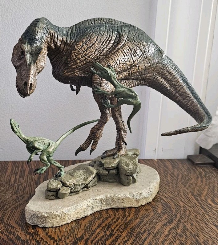 Vintage Franklin Mint T-Rex "Fight for Survival" Sculpture W/ Original Box Vintage Franklin Mint T-Rex "Fight for Survival" Sculpture W/ Original Box