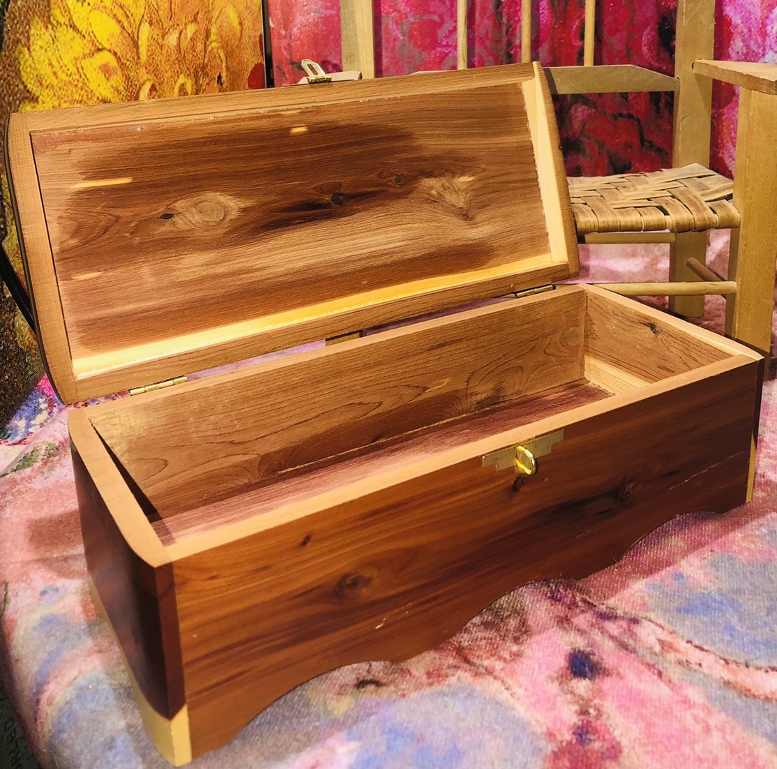 Cedar Jewelry Box. Vintage. Very Lovely. Cedar Jewelry Box. Vintage. Very Lovely.