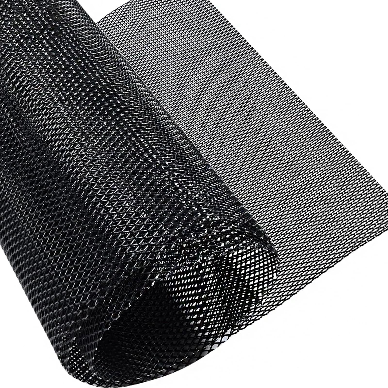Universal Car Grill Mesh 40" x 13", Black-Painted Aluminum Alloy Automotive Gril Universal Car Grill Mesh 40" x 13", Black-Painted Aluminum Alloy Automotive Gril