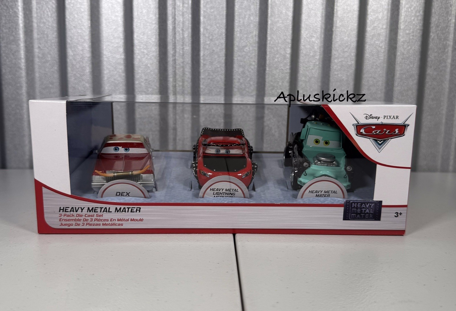 Disney Parks CARS Heavy Metal Mater 3 Pack Die-Cast Lightning McQueen Dex NEW Disney Parks CARS Heavy Metal Mater 3 Pack Die-Cast Lightning McQueen Dex NEW