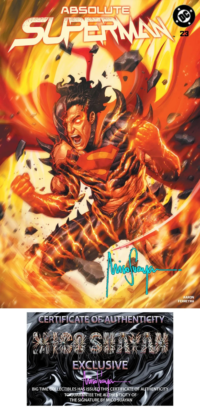 PRESALE 09/02 ABSOLUTE SUPERMAN #23 MICO SUAYAN FANEXPO DALLAS RAW TRADE SIGNED PRESALE 09/02 ABSOLUTE SUPERMAN #23 MICO SUAYAN FANEXPO DALLAS RAW TRADE SIGNED