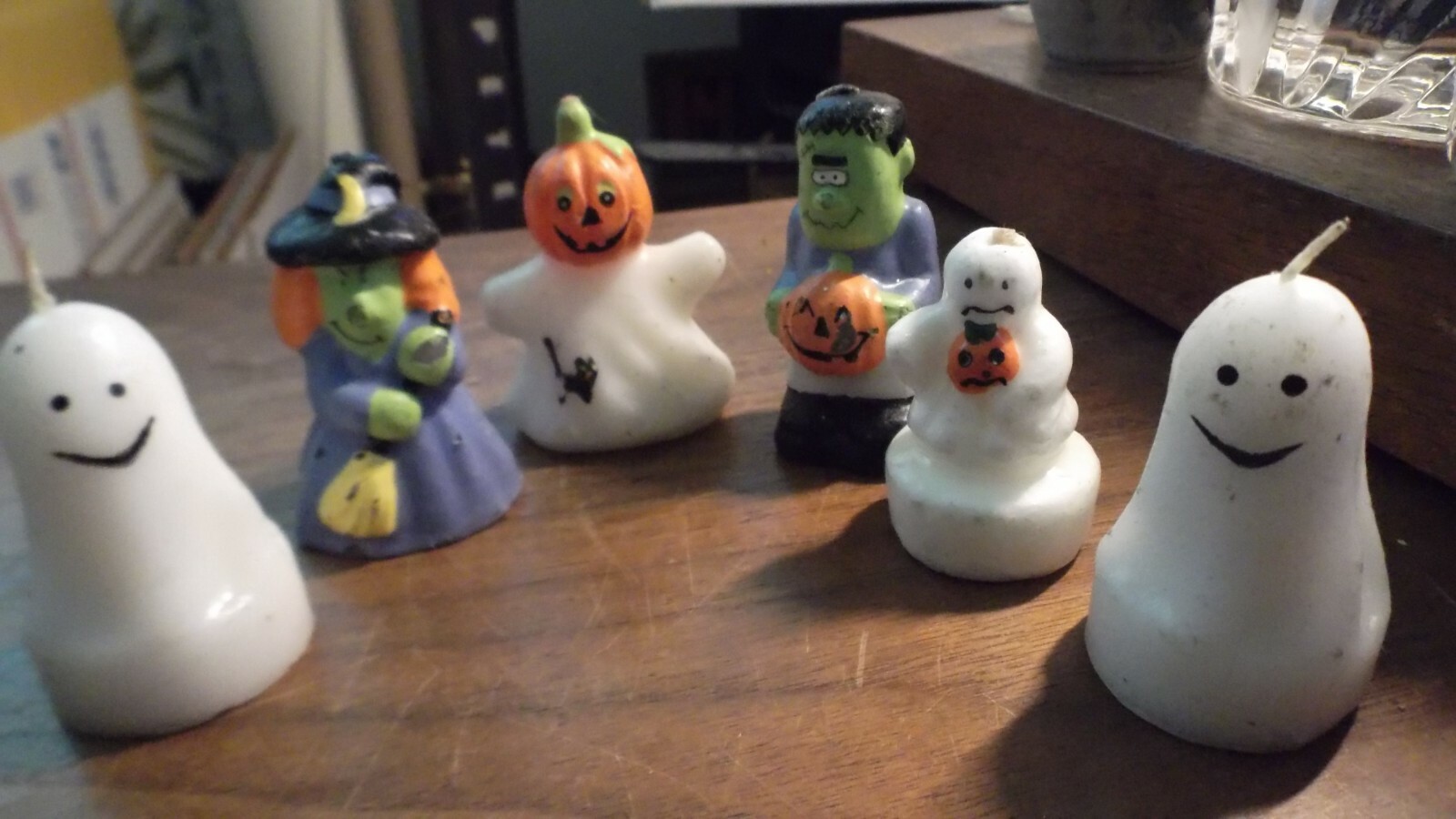 Vintage Halloween Candle Collection - Lot of 6 Candles total..
