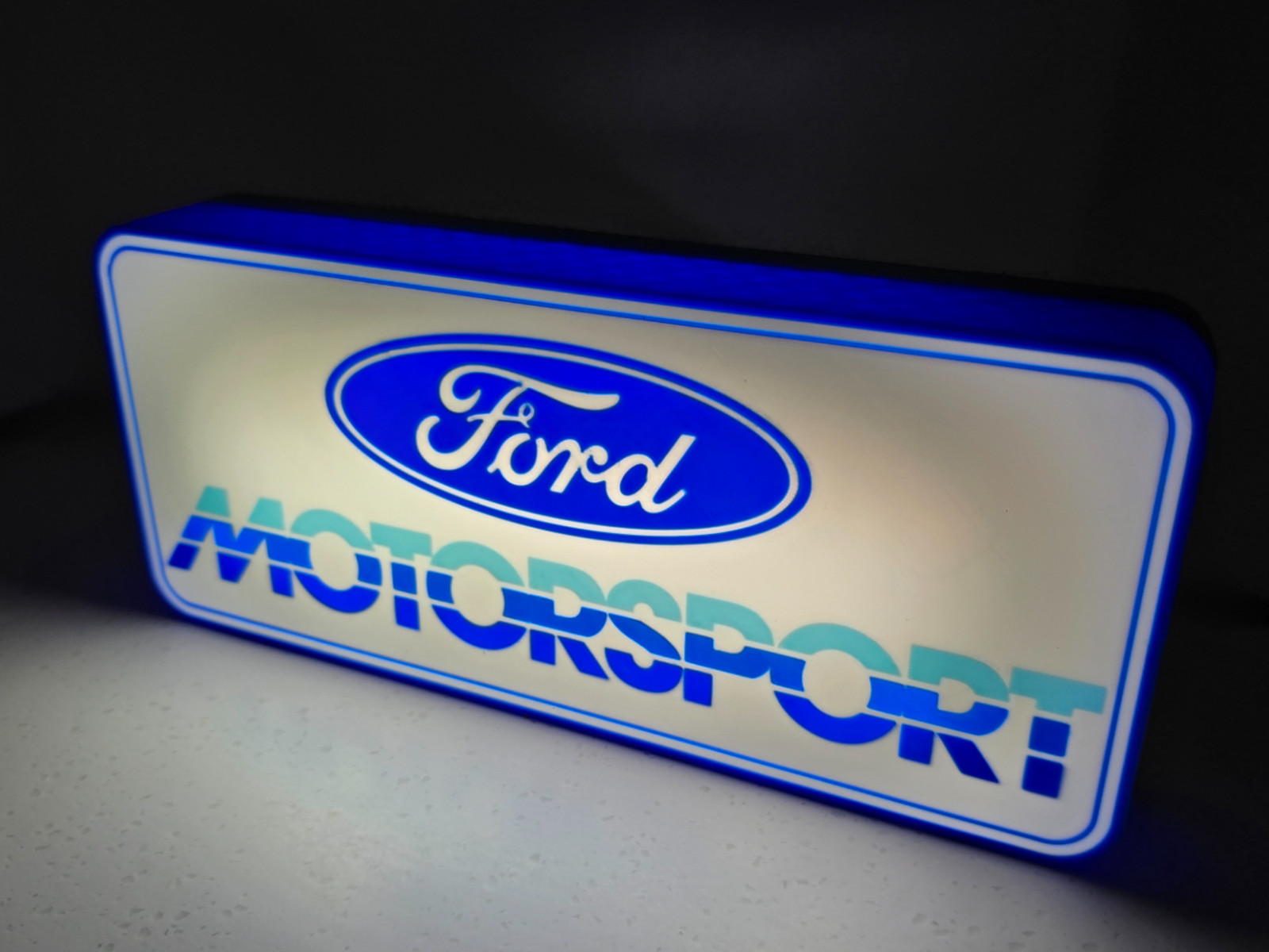 Retro Ford Motorsport 9-inch Light Box LED Sign 3D Printed Wall Decor Man Cave Retro Ford Motorsport 9-inch Light Box LED Sign 3D Printed Wall Decor Man Cave