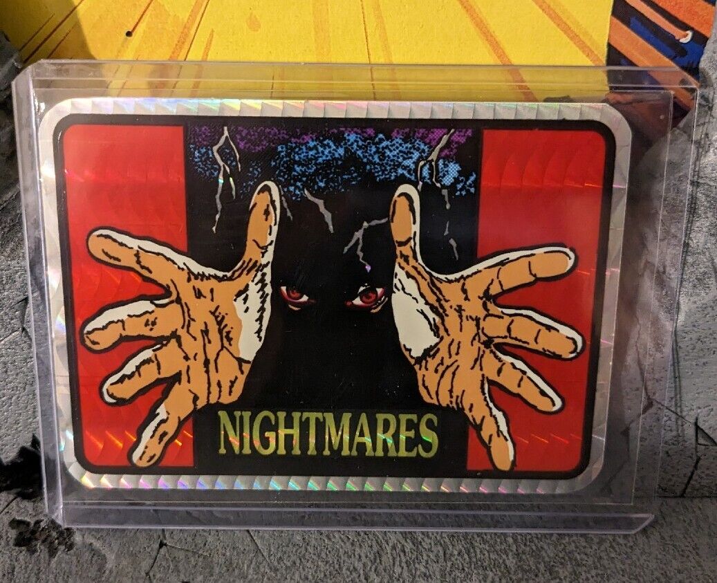 NM Vintage Nightmares Prism Vending Sticker Horror Movie 80's Prismatic 