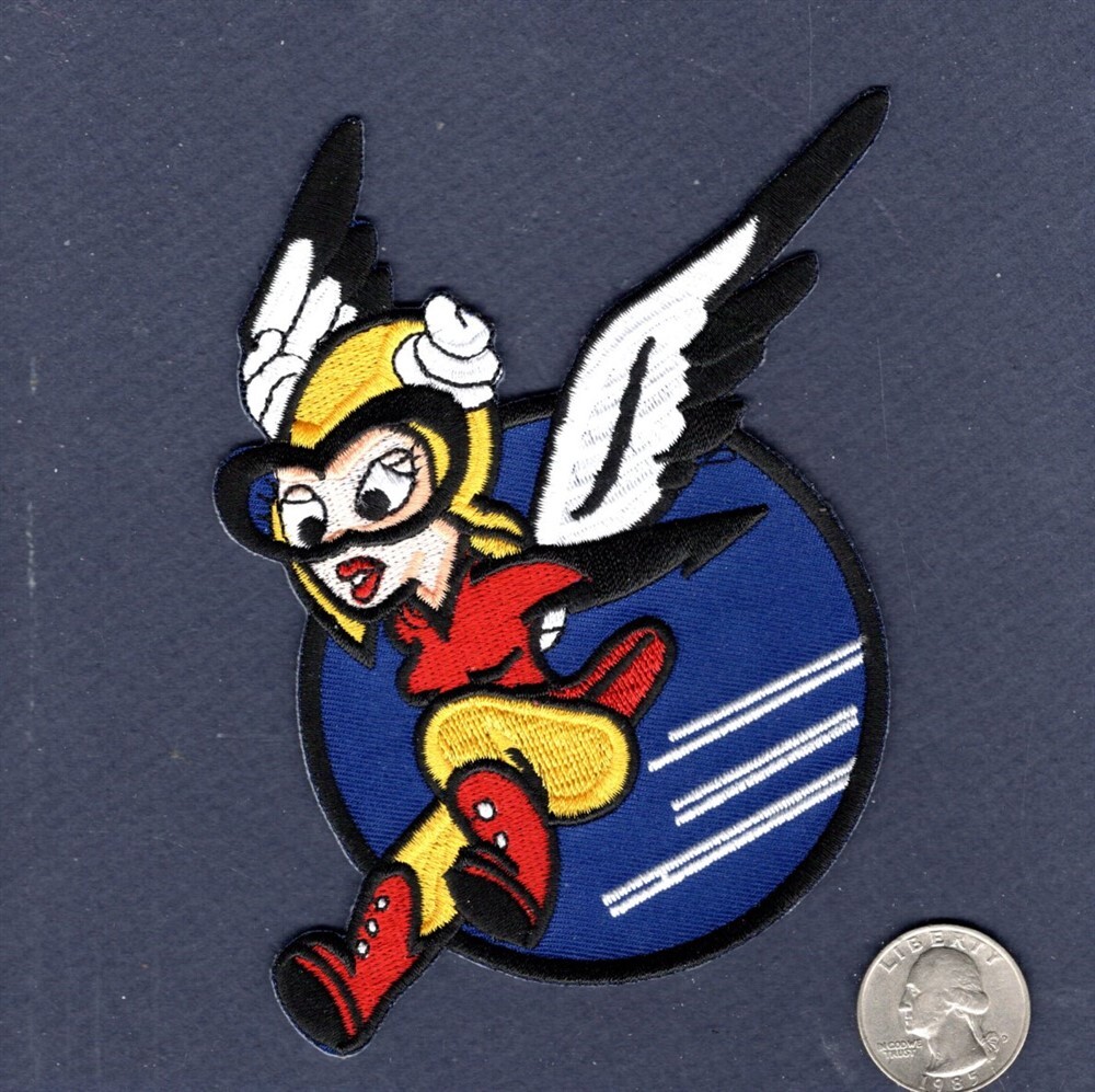 WASP Women's Air Service Pilots FIFINELLA WW2 AAC USAF Disney Squadron Patch WASP Women's Air Service Pilots FIFINELLA WW2 AAC USAF Disney Squadron Patch