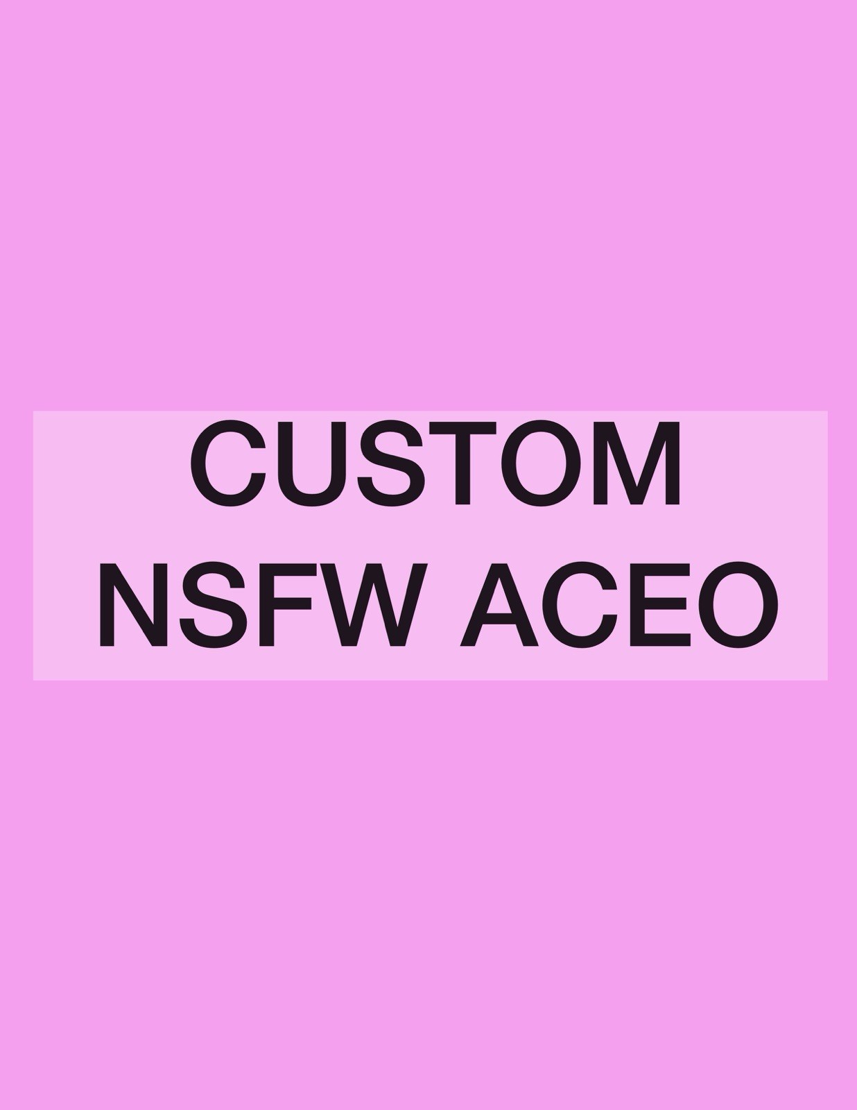 Custom Original ACEO NSFW Artwork Any Subject Character Hand Painted OOAK ART Custom Original ACEO NSFW Artwork Any Subject Character Hand Painted OOAK ART