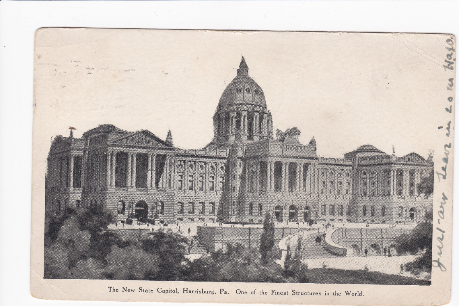 The New State Capital Harrisburg Pennsylvania Undivided Back Postcard The New State Capital Harrisburg Pennsylvania Undivided Back Postcard