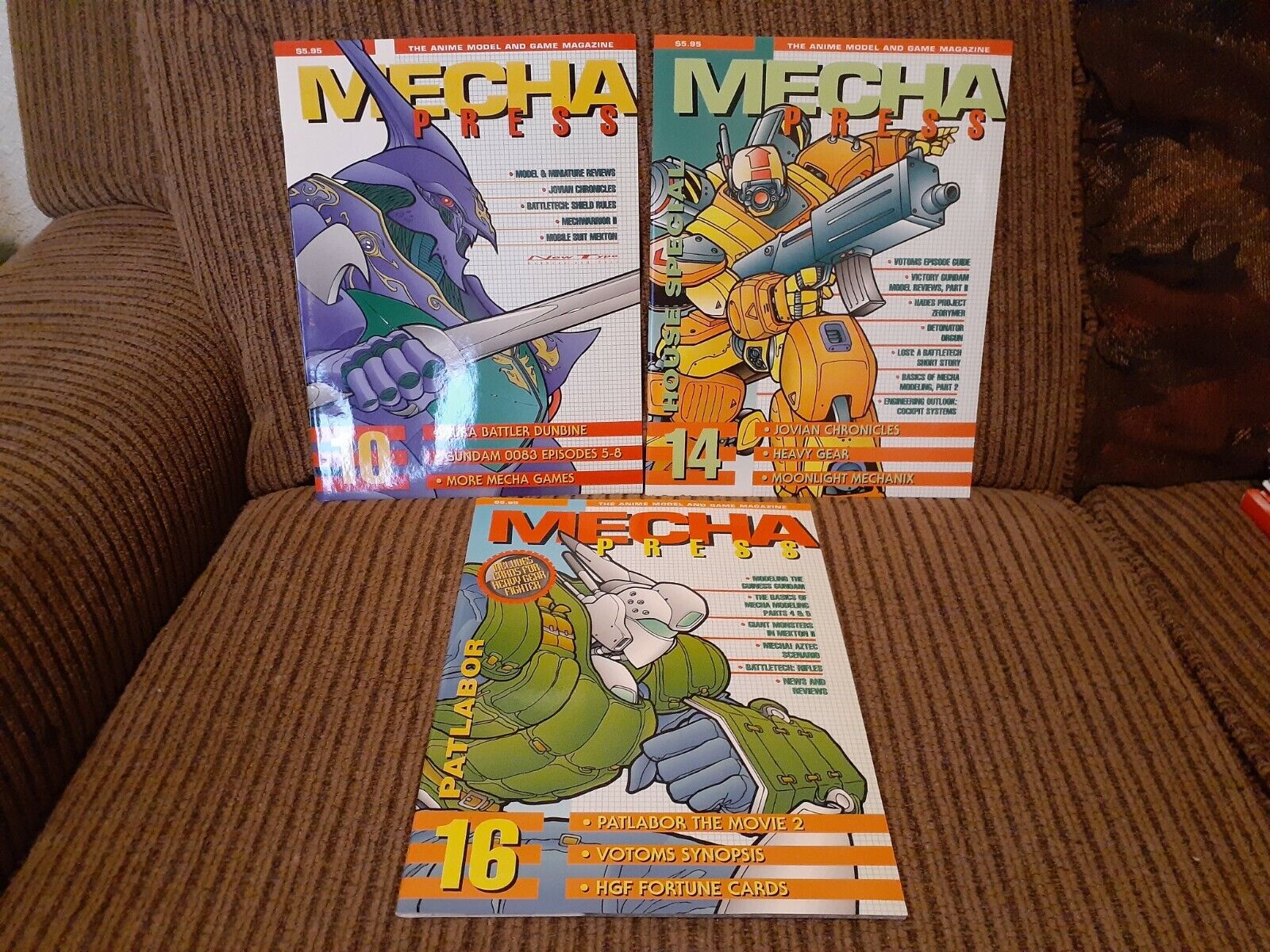 Mecha Press Anime Model and Game Magazine Lot of 3 1994 *Read Description*