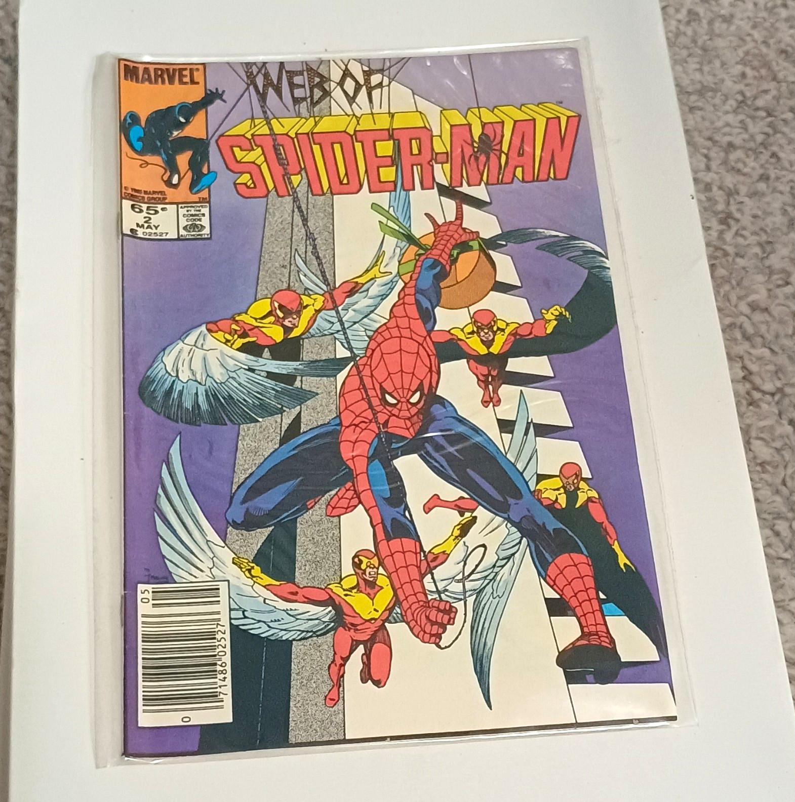 Marvel Web of Spider-Man #24 (1987) Newsstand Variant Spider-Man Copper Age Marvel Web of Spider-Man #24 (1987) Newsstand Variant Spider-Man Copper Age
