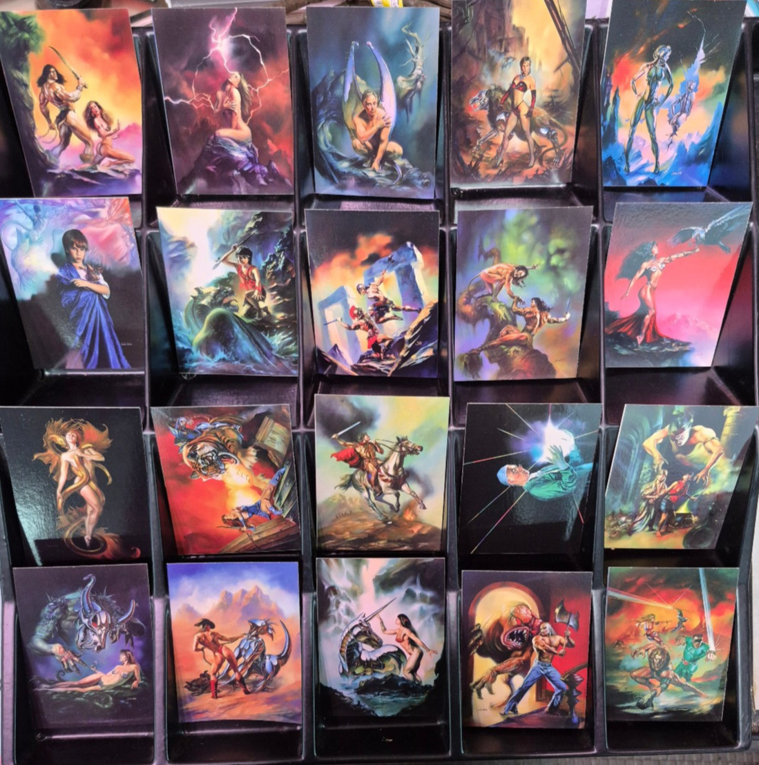 Vintage 1994 Julie Bell Fantasy Art Complete 46-Card Base Set - Near Mint Vintage 1994 Julie Bell Fantasy Art Complete 46-Card Base Set - Near Mint