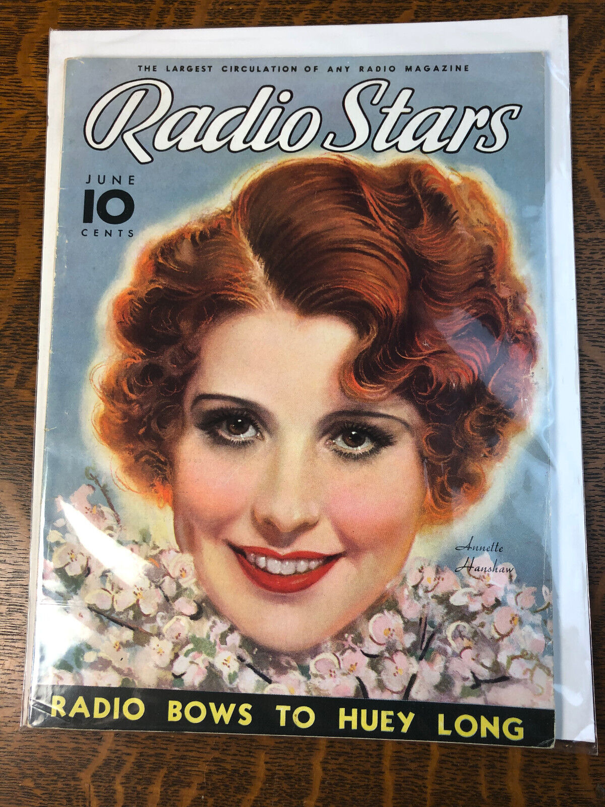 RADIO STARS MAGAZINE June 1935 Annette Hanshaw Cover by Earl Christy Beauty