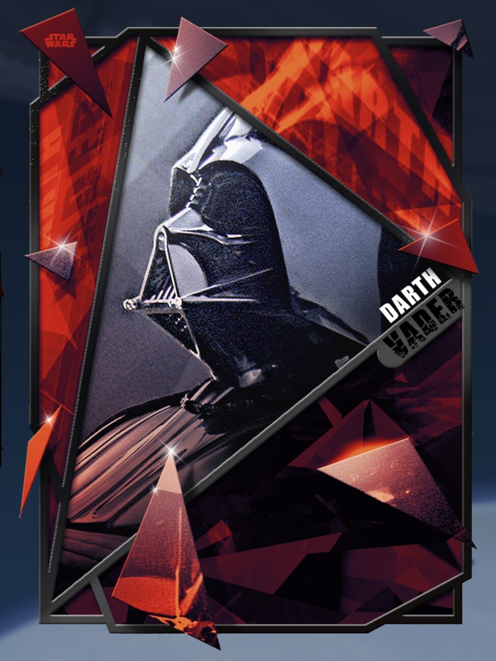 FRACTURED BLACK DARTH VADER REVENGE OF SITH LOCK-ON Topps STAR WARS CARD TRADER FRACTURED BLACK DARTH VADER REVENGE OF SITH LOCK-ON Topps STAR WARS CARD TRADER