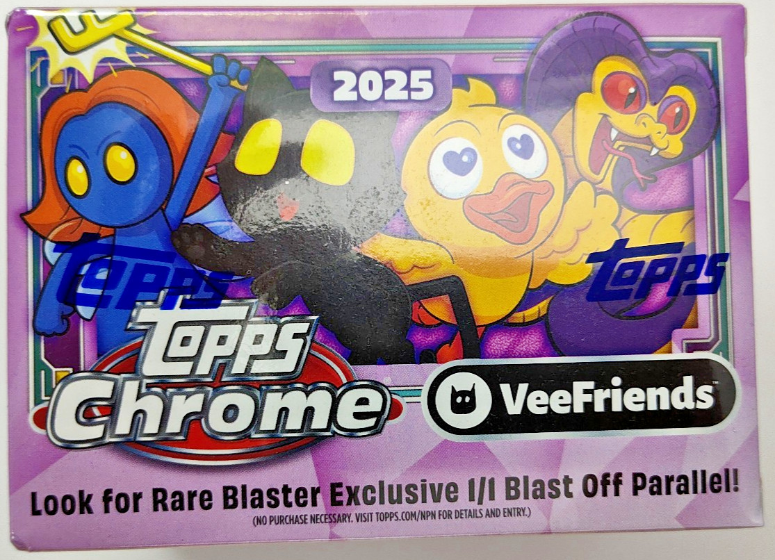 2025 Topps Chrome VeeFriends BLASTER BOX Factory Sealed New Gary V TCG Cards👍
