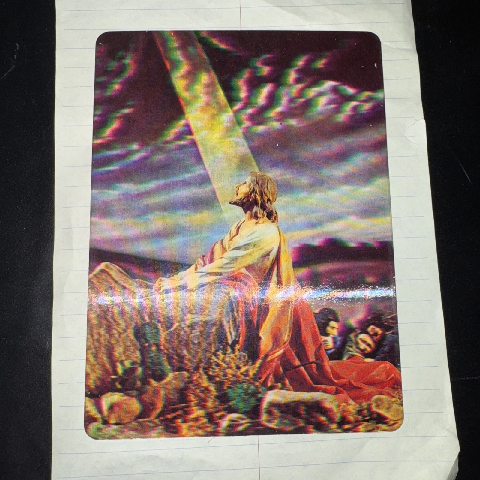 Vintage 3D Xograph Postcard Jesus In The Garden Of Gethsemane 6.5”x4.75” Vintage 3D Xograph Postcard Jesus In The Garden Of Gethsemane 6.5”x4.75”