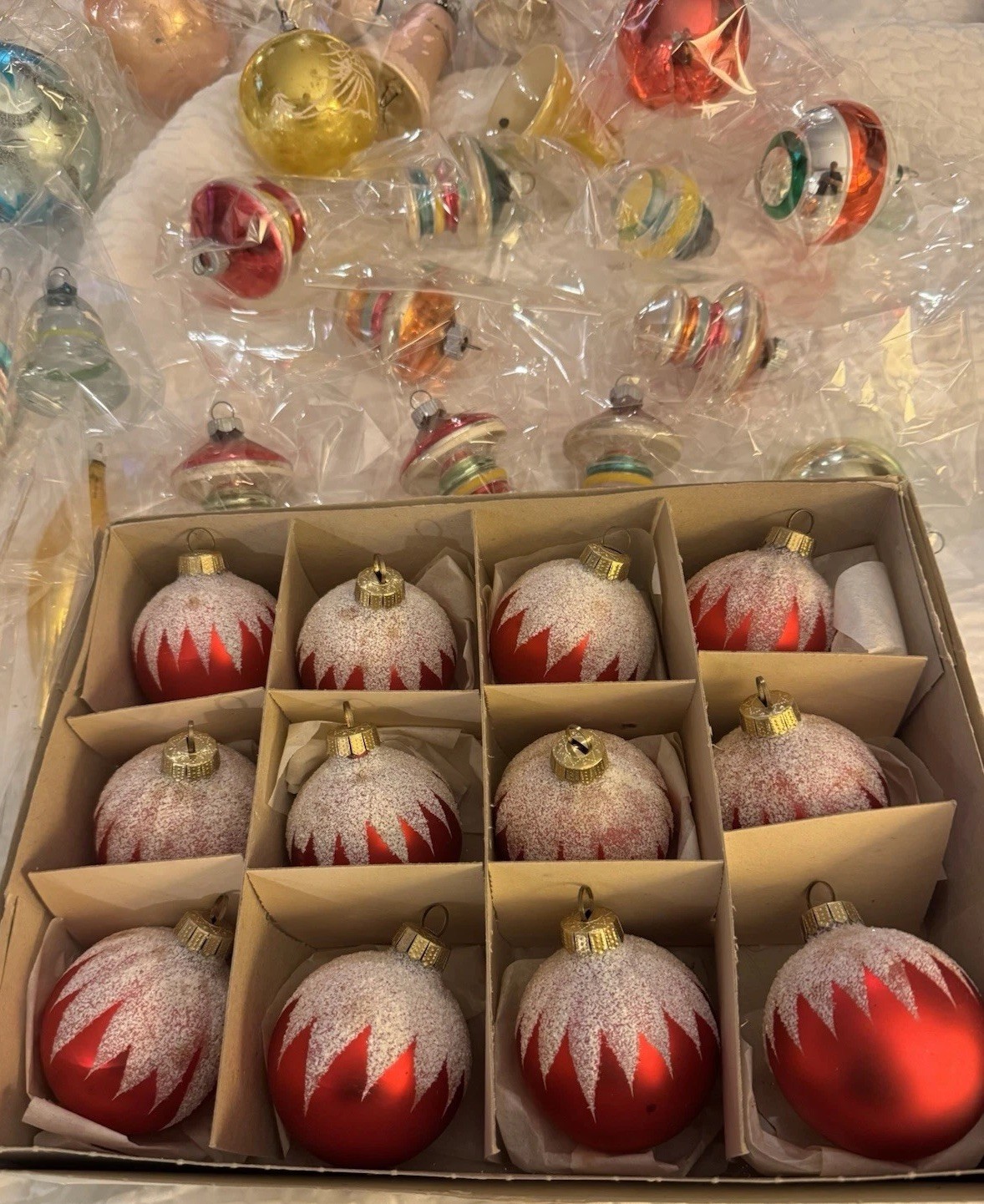 38 Vintage Ornaments USA GERMANY Misc. Mercury Glass 38 Vintage Ornaments USA GERMANY Misc. Mercury Glass