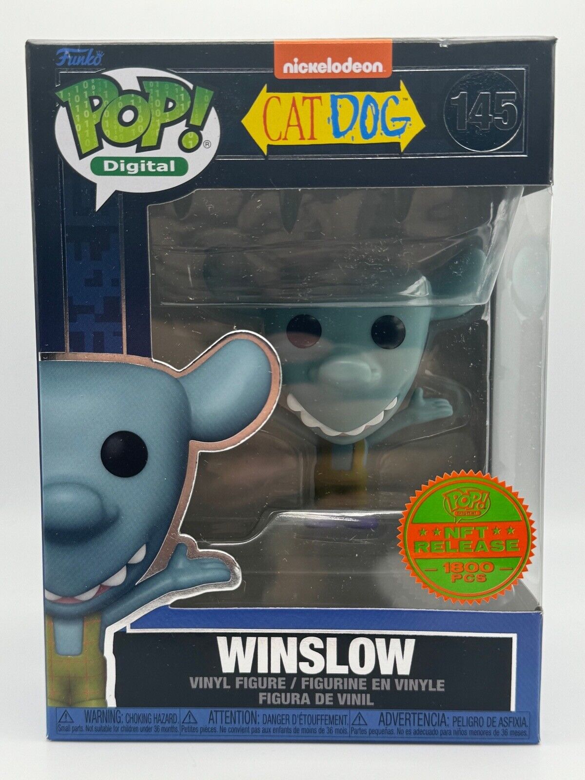 Funko Pop Digital #144 Nickelodeon Series 2 Winslow CatDog LE1800
