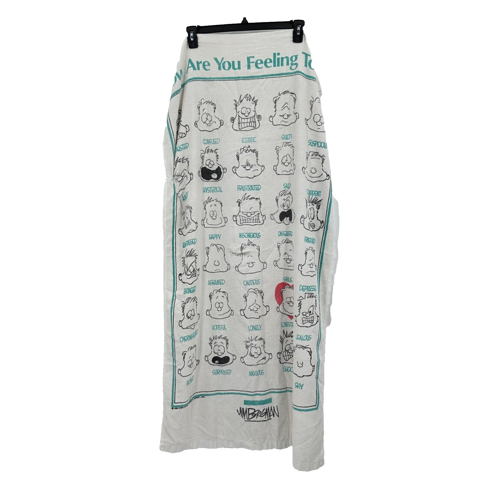 Vtg R.A Briggs Jim Borgman How Are You Feeling Today Beach Towel Emotions Vtg R.A Briggs Jim Borgman How Are You Feeling Today Beach Towel Emotions